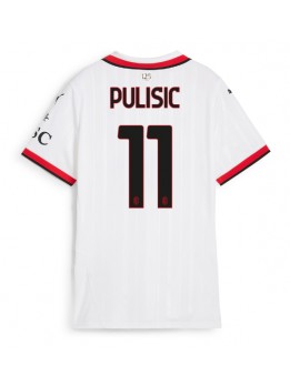 AC Milan Christian Pulisic #11 Zenski Gostujuci Dres 2024-25 Kratak Rukavima